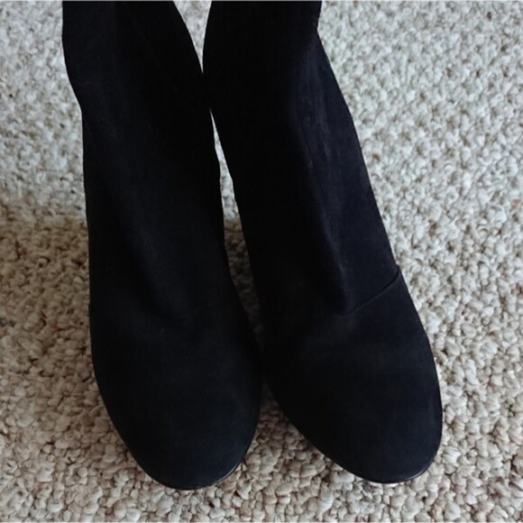 French connection black suede boots size 36.5 - Picture 6 of 8